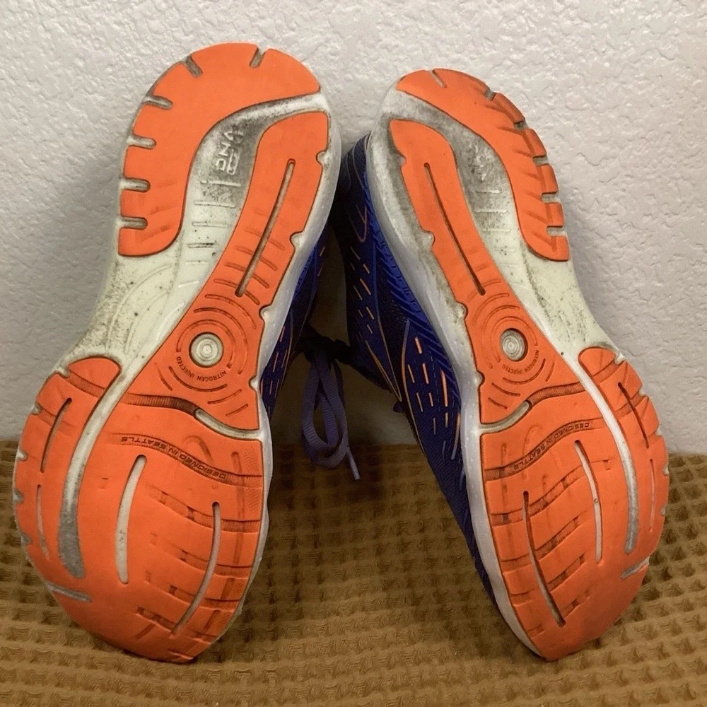 Brooks Glycerin GTS 20 1103831D444 Mens Sz 9.5 Blue Running Shoes Sneaker